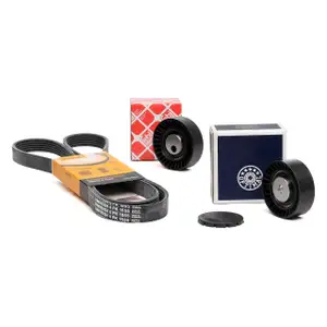 CONTI 6PK1555 Keilrippenriemen + Rollen BMW 3er E36 5er E34 E39 7er E38 Z3 M50 M52