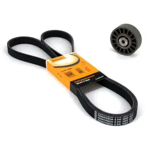 CONTI Keilrippenriemen 6PK1885 + Spannrolle MERCEDES 190 W201 W124 T1 (601) M102