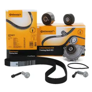 CONTI Zahnriemensatz CT1077K2 + SIL Wasserpumpe f&uuml;r ALFA ROMEO FIAT OPEL 1.6 1.8