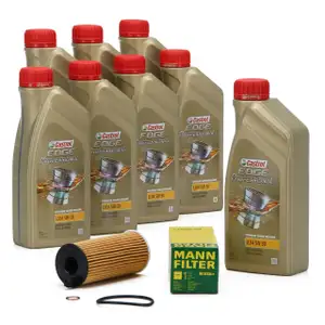 CASTROL EDGE Professional Motor&ouml;l &Ouml;l LL04 5W-30 8L + MANN &Ouml;lfilter HU6004x