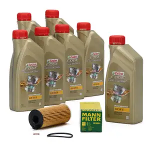 CASTROL EDGE Professional Motor&ouml;l &Ouml;l LL04 5W-30 7L + MANN &Ouml;lfilter HU6004x