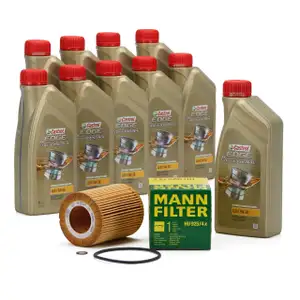 CASTROL EDGE Professional Motor&ouml;l &Ouml;l LL04 5W-30 10L + MANN &Ouml;lfilter HU925/4x