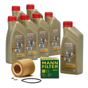 CASTROL EDGE Professional Motor&ouml;l &Ouml;l LL04 5W-30 7L + MANN &Ouml;lfilter HU816x