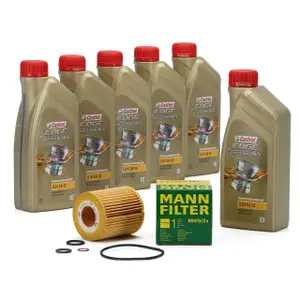 CASTROL EDGE Professional Motor&ouml;l &Ouml;l LL04 5W-30 6L + MANN &Ouml;lfilter HU815/2x