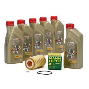 CASTROL EDGE Professional Motor&ouml;l &Ouml;l LL04 5W-30 6L + MANN &Ouml;lfilter HU718/1z