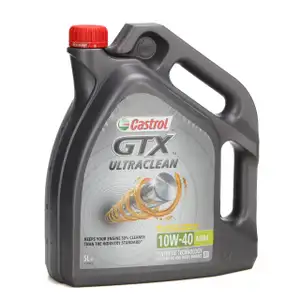 CASTROL Motor&ouml;l &Ouml;l GTX ULTRACLEAN 10W-40 10W40 A3/B4 - 5 Liter