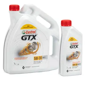 CASTROL Motor&ouml;l &Ouml;l GTX 5W-30 5W30 RN17 ACEA C3 f&uuml;r Renault - 6L 6 Liter