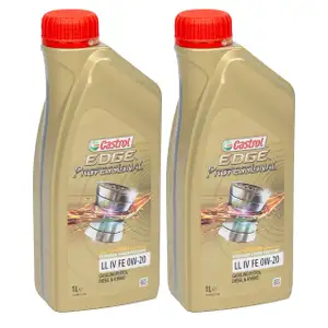 CASTROL EDGE Professional Motor&ouml;l &Ouml;L TITANIUM FST LL IV FE 0W20 f&uuml;r VW - 2 Liter