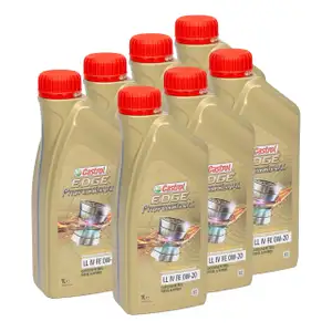 CASTROL EDGE Professional Motor&ouml;l &Ouml;L TITANIUM FST LL IV FE 0W20 f&uuml;r VW - 7 Liter