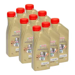 CASTROL EDGE Professional Motor&ouml;l &Ouml;L TITANIUM FST LL IV FE 0W20 f&uuml;r VW - 9 Liter