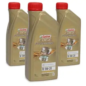 CASTROL EDGE Professional Motor&ouml;l &Ouml;L TITANIUM FST V 0W20 C5 f&uuml;r VOLVO - 3 Liter