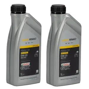 CASTROL Motor&ouml;l &Ouml;l GTX RN-SPEC 0W-20 0W20 f&uuml;r Renault RN17FE - 2L 2 Liter