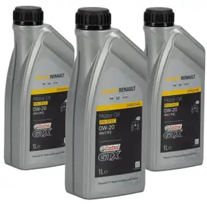 CASTROL Motor&ouml;l &Ouml;l GTX RN-SPEC 0W-20 0W20 f&uuml;r Renault RN17FE - 3L 3 Liter