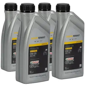 CASTROL Motor&ouml;l &Ouml;l GTX RN-SPEC 0W-20 0W20 f&uuml;r Renault RN17FE - 4L 4 Liter