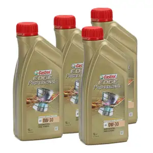 CASTROL EDGE Professional Motor&ouml;l &Ouml;l TITANIUM FST A5 0W-30 0W30 VOLVO 4 Liter