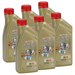 CASTROL EDGE Professional Motor&ouml;l &Ouml;l TITANIUM FST A5 0W-30 0W30 VOLVO 6 Liter