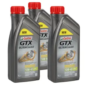 CASTROL Motor&ouml;l &Ouml;l GTX ULTRACLEAN 10W-40 10W40 A3/B4 - 3 Liter