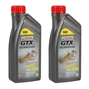 CASTROL Motor&ouml;l &Ouml;l GTX ULTRACLEAN 10W-40 10W40 A3/B4 - 2 Liter