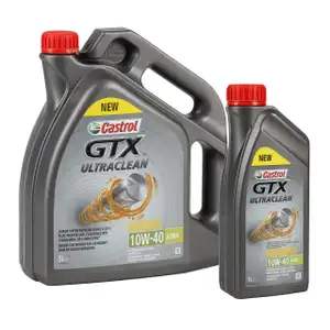 CASTROL Motor&ouml;l &Ouml;l GTX ULTRACLEAN 10W-40 10W40 A3/B4 - 6 Liter