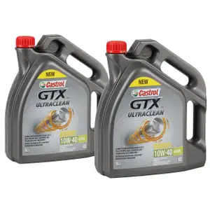 CASTROL Motor&ouml;l &Ouml;l GTX ULTRACLEAN 10W-40 10W40 A3/B4 - 10 Liter