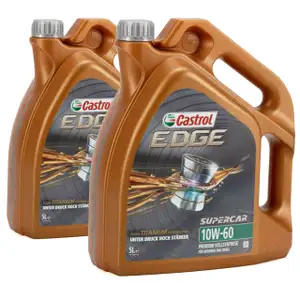 CASTROL EDGE Motor&ouml;l &Ouml;L SUPERCAR TITANIUM 10W60 A3/B3 A3/B4 SN/CF - 10L 10 Liter