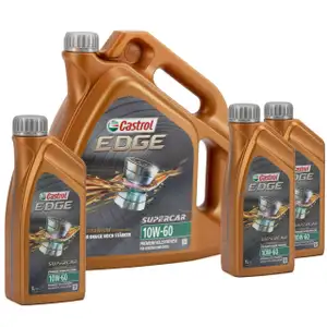 CASTROL EDGE Motor&ouml;l &Ouml;L SUPERCAR TITANIUM 10W60 A3/B3 A3/B4 SN/CF - 8L 8 Liter