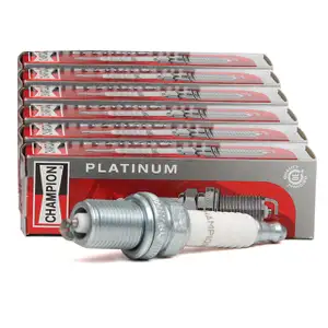6x CHAMPION Z&uuml;ndkerze RC8PYP OE136/T10 PLATINUM f&uuml;r AUDI FORD MB OPEL PORSCHE VW