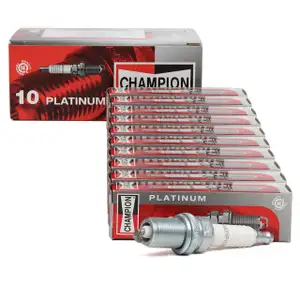 10x CHAMPION Z&uuml;ndkerze RC8PYP OE136/T10 PLATINUM AUDI FORD MB OPEL PORSCHE VW