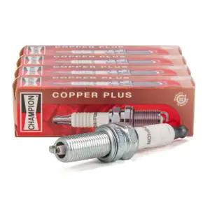 4x CHAMPION Z&uuml;ndkerze RC10MCC OE198/T10 COPPER PLUS f&uuml;r OPEL VW SUZUKI CHEVROLET
