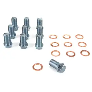 10x &Ouml;lablassschraube + Dichtring f&uuml;r CHRYSLER JEEP MERCEDES-BENZ