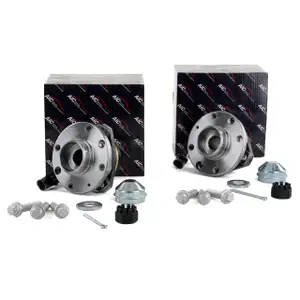 2x AIC Radnabe Radlager + Kappe Opel ASTRA G ZAFIRA A 4-Loch Felge mit ABS vorne