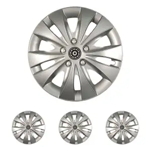 4x ALBRECHT Radkappen Radblenden STORM SILBER 15 Zoll (4 St&uuml;ck)
