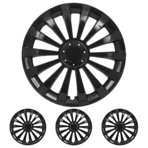 4x ALBRECHT Radkappen Radblenden MERIDIAN BLACK SCHWARZ 13 Zoll (4 St&uuml;ck)