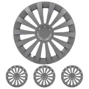 4x ALBRECHT Radkappen Radblenden MERIDIAN SILVER SILBER 15 Zoll (4 St&uuml;ck)