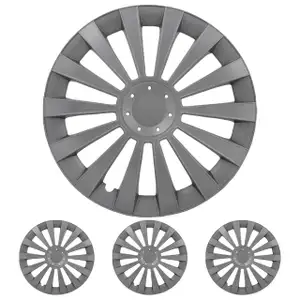 4x ALBRECHT Radkappen Radblenden MERIDIAN SILVER SILBER 16 Zoll (4 St&uuml;ck)