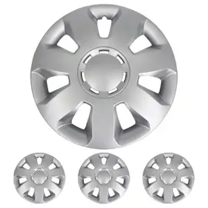4x ALBRECHT Radkappen Radblenden Silber Silver ARES 16 Zoll (4 St&uuml;ck)