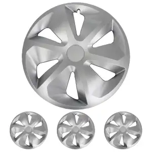 4x ALBRECHT Radkappen Radblenden Silber Silver ROCO 14 Zoll (4 St&uuml;ck)