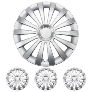 4x ALBRECHT Radkappen Radblenden MERIDIAN SILVER SILBER 13 Zoll (4 St&uuml;ck)