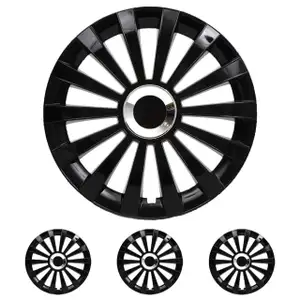 4x ALBRECHT Radkappen Radblenden MERIDIAN BLACK SCHWARZ 14 Zoll (4 St&uuml;ck)