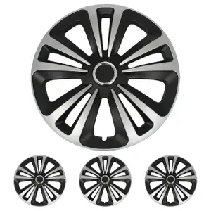 4x Radkappen Radblenden TERRA SCHWARZ SILBER SILVER 16 Zoll (4 St&uuml;ck)