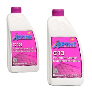 ALPINE Frostschutz PREMIUM K&uuml;hlerfrostschutz Konzentrat 3L C13 G13 VIOLETT