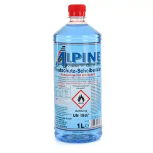 ALPINE Frostschutz SCHEIBENKLAR Scheibenfrostschutz Konzentrat -60&deg;C BLAU 1L