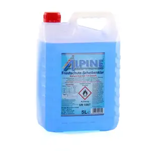 ALPINE Frostschutz SCHEIBENKLAR Scheibenfrostschutz Konzentrat -60&deg;C BLAU 5L
