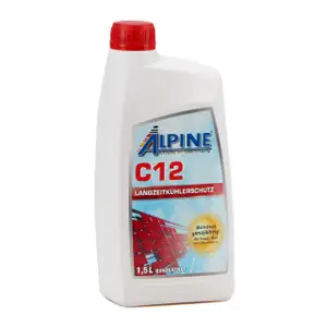 ALPINE Frostschutz K&uuml;hlerfrostschutz Konzentrat C12 G12 ROT 1,5L 1,5 Liter
