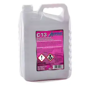 ALPINE Frostschutz PREMIUM K&uuml;hlerfrostschutz Konzentrat C13 G13 5L VIOLETT