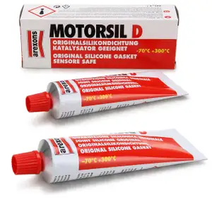 2x 100ml AREXONS Motorsil D Dichtstoff Silikondichtmittel Dichtmittel Tube ROT