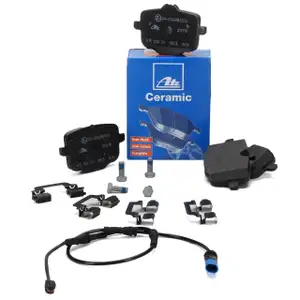 ATE CERAMIC Bremsbel&auml;ge + Warnkontakt f&uuml;r BMW X3 G01 F97 mit Sportpaket hinten