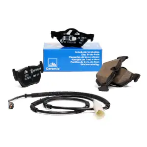 ATE CERAMIC Bremsbel&auml;ge + Warnkontakt f&uuml;r BMW X1 E84 16-28i 16-25d hinten