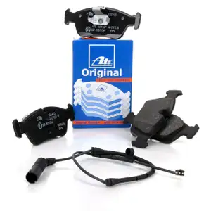 Original ATE Bremsbel&auml;ge Bremskl&ouml;tze + Warnkontakt VORDERACHSE f&uuml;r BMW 3er E46