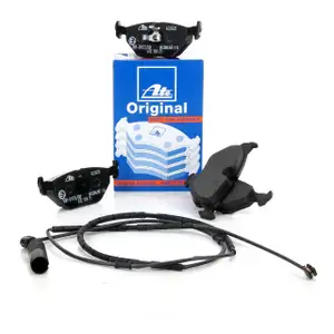 ATE Original Bremsbel&auml;ge + Sensor f&uuml;r BMW 3er E46 316-328i 318d 320d hinten